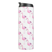 Rosa Flamingos 2 Thermosbecher (Nach rechts gedreht)