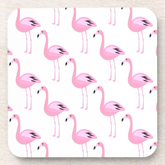 Rosa Flamingos 2 Untersetzer (Vorderseite)