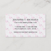 Rosa Flamingos 2 Visitenkarte (Rückseite)