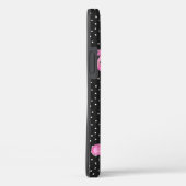 Rosa Flamingos auf Polka Punkt Case-Mate iPhone Hülle (Rückseite / Rechts)