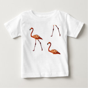 Rosa Flamingos Baby Fein T-Shirt