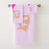 Rosa Flamingos Badehandtücher Badhandtuch Set (Insitu)