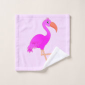 Rosa Flamingos Badehandtücher Badhandtuch Set (Waschlappen)