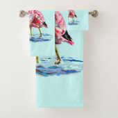 Rosa Flamingos Badehandtücher Badhandtuch Set (Insitu)