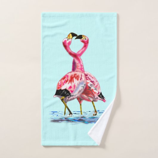 Rosa Flamingos Badehandtücher Badhandtuch Set (Handtuch)