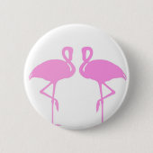 Rosa Flamingos Button (Vorderseite)