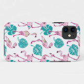 Rosa Flamingos Case-Mate iPhone Hülle (Rückseite (Horizontal))