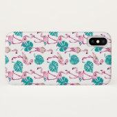 Rosa Flamingos Case-Mate iPhone Hülle (Rückseite (Horizontal))