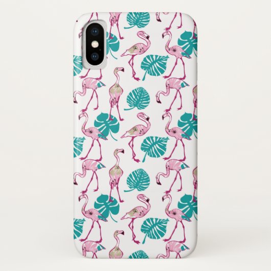 Rosa Flamingos Case-Mate iPhone Hülle (Rückseite)