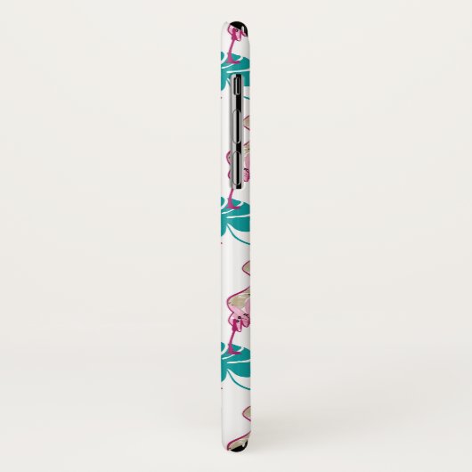 Rosa Flamingos Case-Mate iPhone Hülle (Hinten/Links)