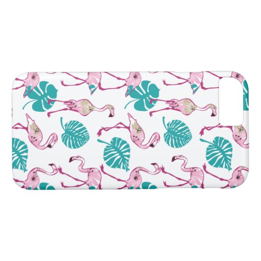 Rosa Flamingos Case-Mate iPhone Hülle (Rückseite (Horizontal))