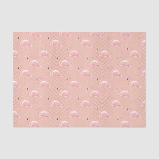 Rosa Flamingos (Design 13 Pink Series) Seidenpapier (Vorderseite)