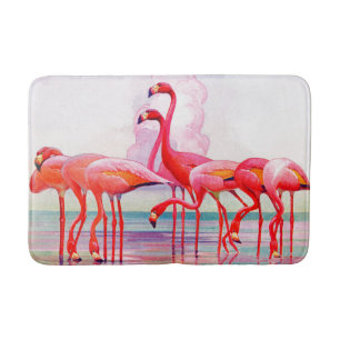Rosa Flamingos durch Francis-Lee Jacques Badematte