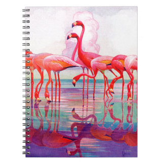 Rosa Flamingos durch Francis-Lee Jacques Notizblock