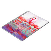 Rosa Flamingos durch Francis-Lee Jacques Notizblock (Linke Seite)