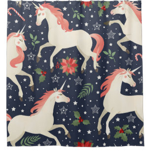 Rosa Flamingos, exotische Vögel, Ananas, tropisch Duschvorhang