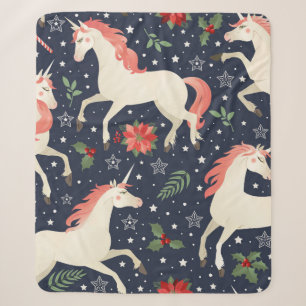 Rosa Flamingos, exotische Vögel, Ananas, tropisch Sherpadecke