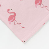 rosa Flamingos Fleecedecke (Ecke)