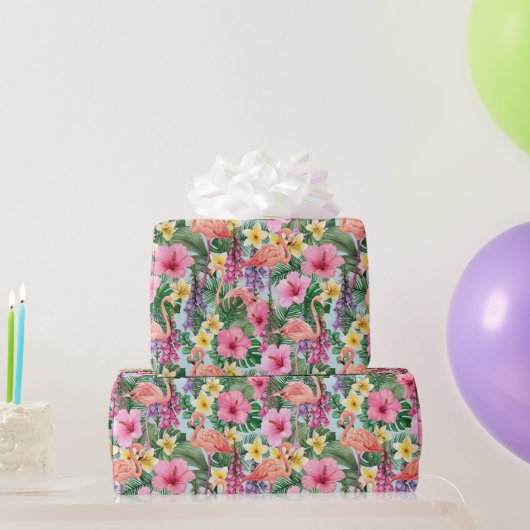 Rosa Flamingos Geschenkpapier (Partygeschenke)