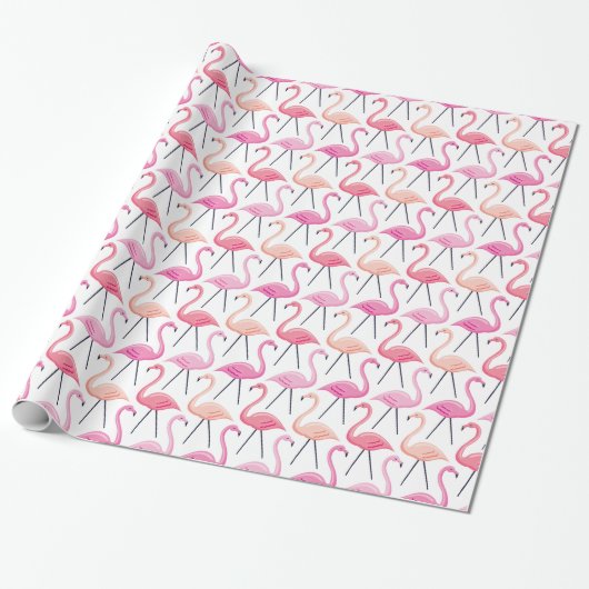 Rosa Flamingos Geschenkpapier (Ungerollt)