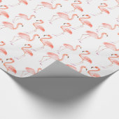 Rosa Flamingos Geschenkpapier (Ecke)