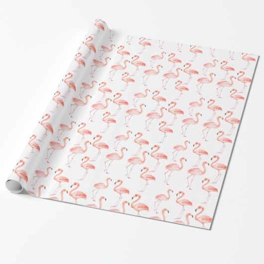 Rosa Flamingos Geschenkpapier (Ungerollt)