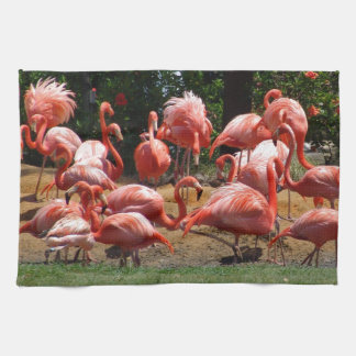 Rosa Flamingos Handtuch