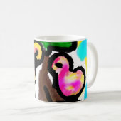 Rosa Flamingos Hochzeit Kaffeetasse (VorderseiteRechts)