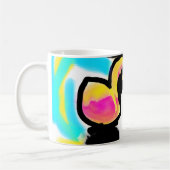 Rosa Flamingos Hochzeit Kaffeetasse (Links)
