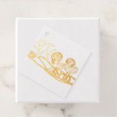 Rosa Flamingos Hochzeit Sommerspass Geschenkanhänger (Mit Box)