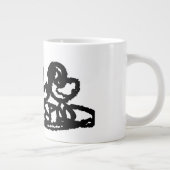 Rosa Flamingos Hochzeit Sommerspass Jumbo-Tasse (Rechts)