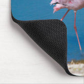 Rosa Flamingos in dem See Mousepad (Ecke)
