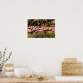 Rosa Flamingos in Florida Poster (Küche)