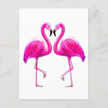 Rosa Flamingos in Liebe