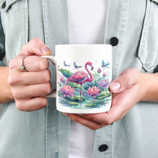 Rosa Flamingos Kaffeetasse