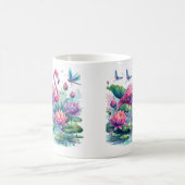 Rosa Flamingos Kaffeetasse (Mittel)