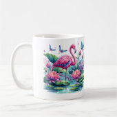 Rosa Flamingos Kaffeetasse (Links)