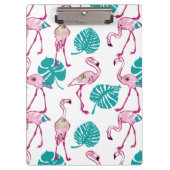 Rosa Flamingos Klemmbrett (Vorderseite)