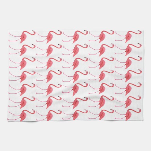 Rosa Flamingos Küchentücher (Horizontal)