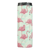 Rosa Flamingos, kundenspezifisch Thermosbecher (Rückseite)