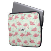 Rosa Flamingos-Laptop-Ärmel Laptopschutzhülle (Vorderseite Links)
