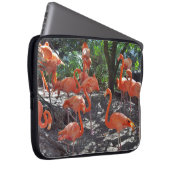 Rosa Flamingos Laptopschutzhülle (Vorne Rechts)