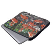 Rosa Flamingos Laptopschutzhülle (Vorne Knopf)