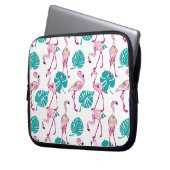 Rosa Flamingos Laptopschutzhülle (Vorderseite Links)