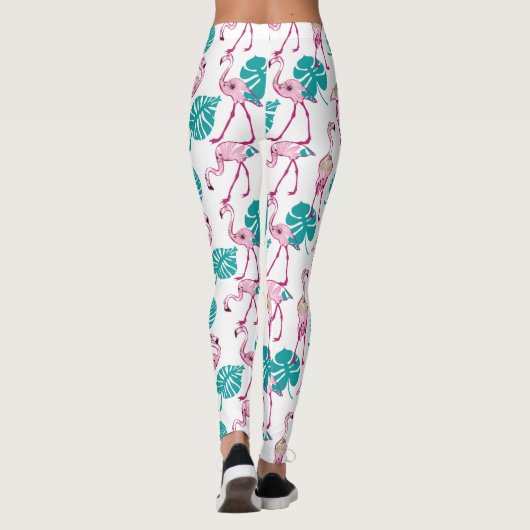 Rosa Flamingos Leggings (Rückseite)