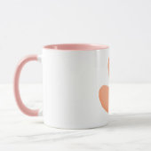 Rosa Flamingos Liebe Circle Ornament, Flamingo Tasse (Links)