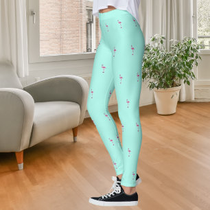 Rosa Flamingos mintgrün Leggings