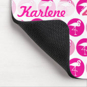 Rosa Flamingos Mousepad (Ecke)