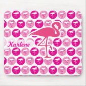Rosa Flamingos Mousepad (Vorne)