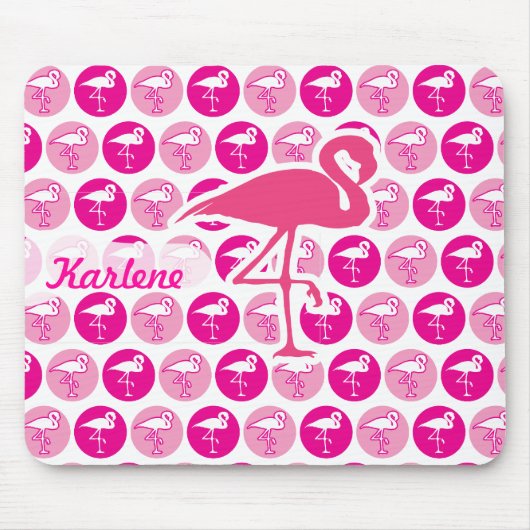 Rosa Flamingos Mousepad (Vorne)